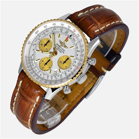 breitling navitimer gold case|breitling navitimer gold bezel.